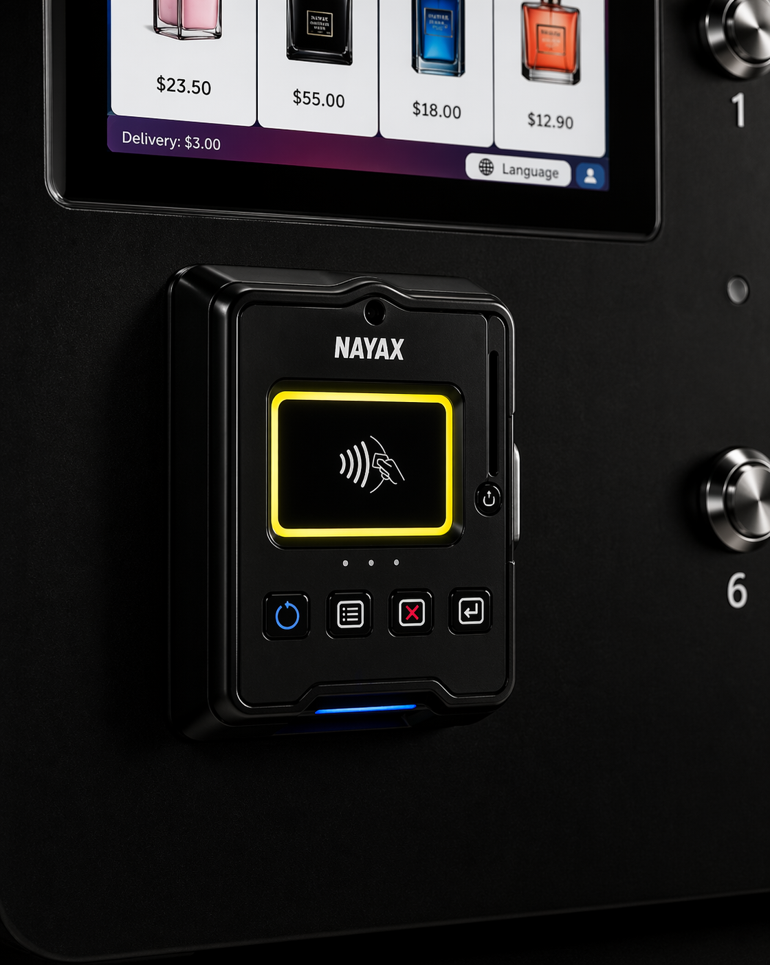 Make payment on AuraVend machine with Nayax